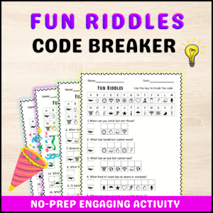 Free Fun Riddles Code Breaker Free Worksheets