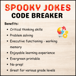 spooky jokes code breaker this fall season