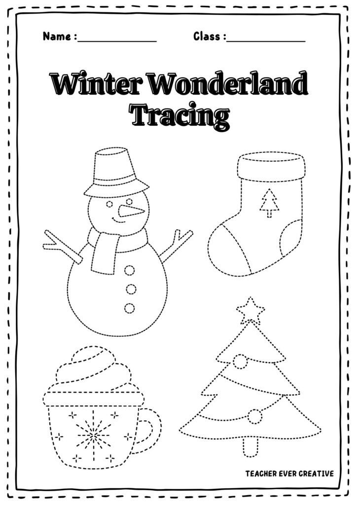 Winter wonderland tracing